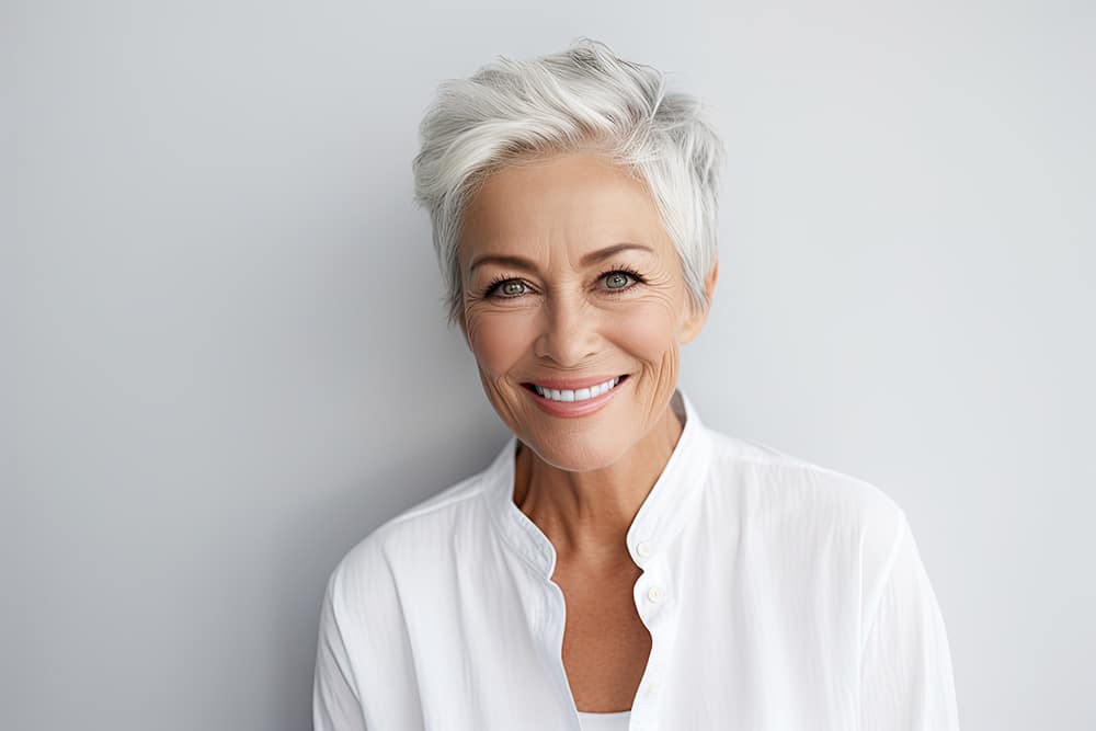 Woman smiling