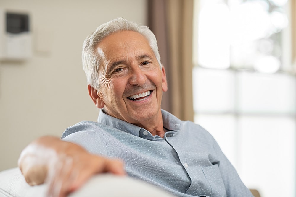 Man smiling