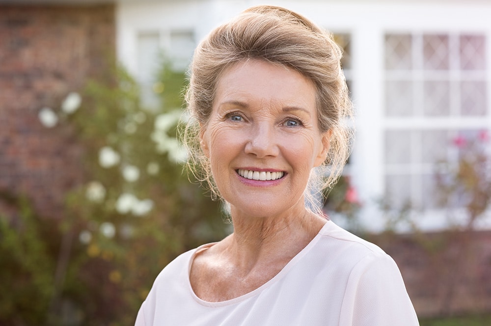 Woman smiling