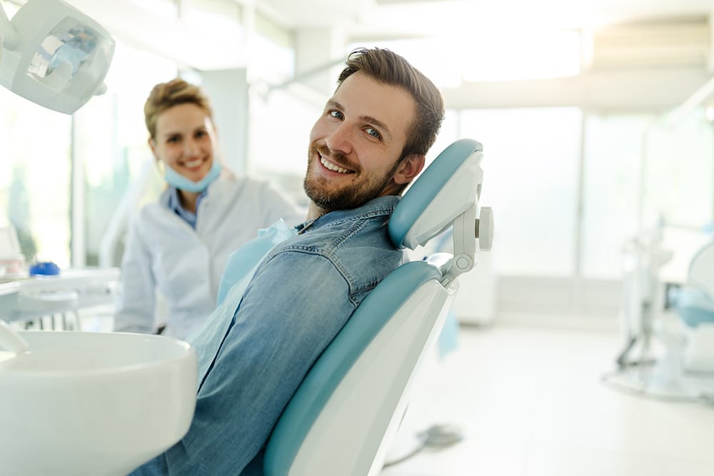 Man smiling